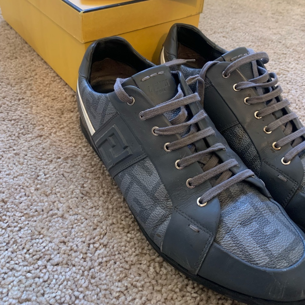 Fendi leather sneakers